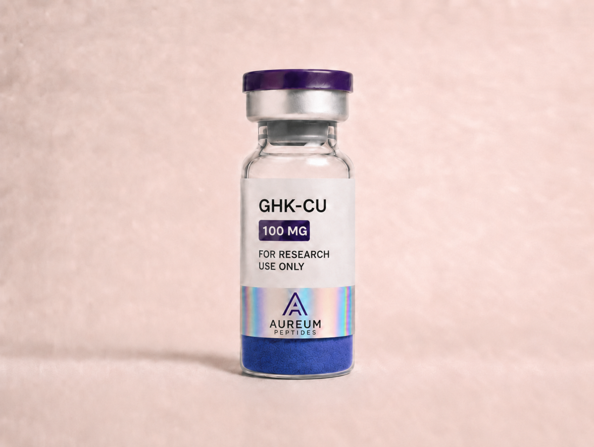 GHK-Cu 100mg koperpeptide vial - Aureum Peptides