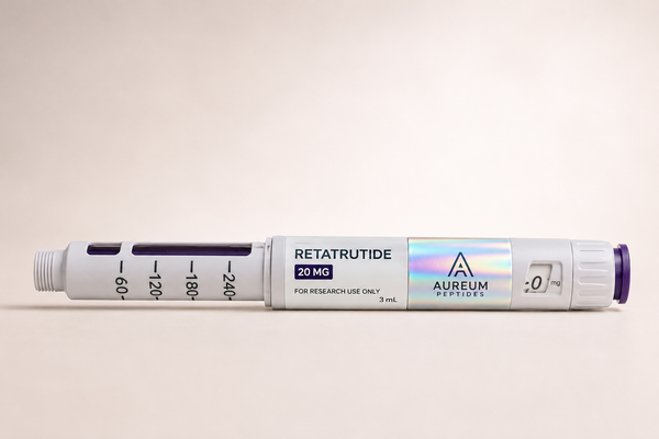 Retatrutide 20mg pen research peptide - Aureum Peptides