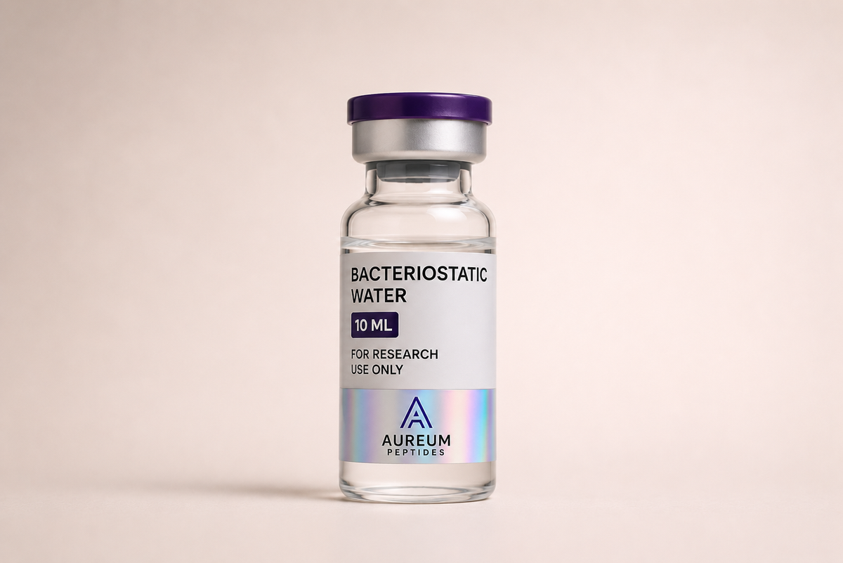 Bacteriostatisch water 10ml voor peptide reconstitutie - Aureum Peptides