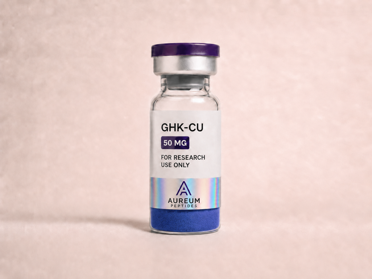 GHK-Cu 50mg koperpeptide vial - Aureum Peptides
